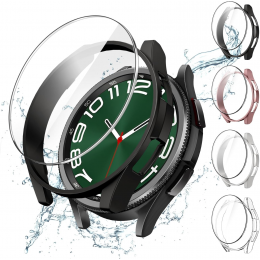 Набір JETech 4+4 для Samsung Galaxy Watch 6 Classic 47mm (скло та чохол)