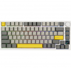 Клавіатура механічна бездротова EPOMAKER AK820 Pro Flying Fish White (AK820-PRO-W-FF)