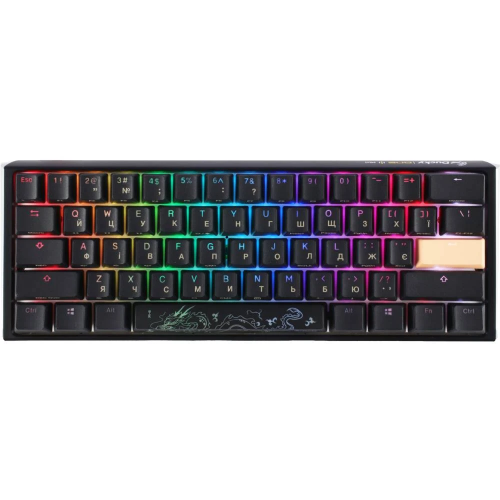 Механічна клавіатура Ducky One 3 Mini Cherry MX Red RGB Black UA Купити в Україні