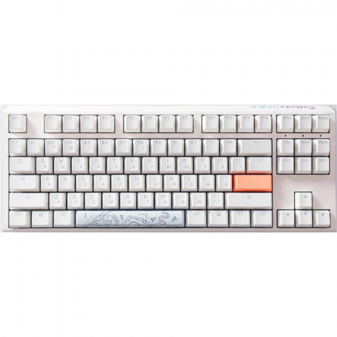 Механічна клавіатура Ducky One 3 TKL Cherry MX Blue RGB White UA Купити в Україні