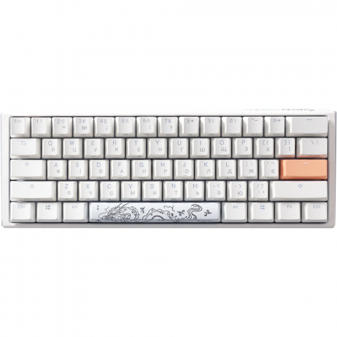 Механічна клавіатура Ducky One 3 Mini Cherry MX Red RGB White UA Купити в Україні