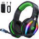 Навушники з мікрофоном Fachixy FC100 RGB-підствітка Купити в Україні