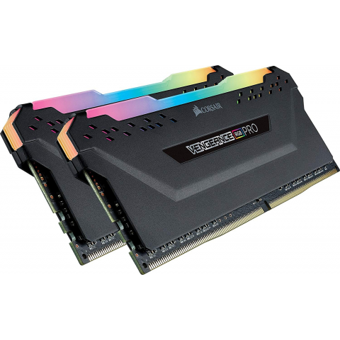 Пам'ять для настільних комп'ютерів Corsair 32 GB (2x16GB) DDR4 3600 MHz Vengeance RGB Pro Black (CMW32GX4M2Z3600C18) Купити в Україні