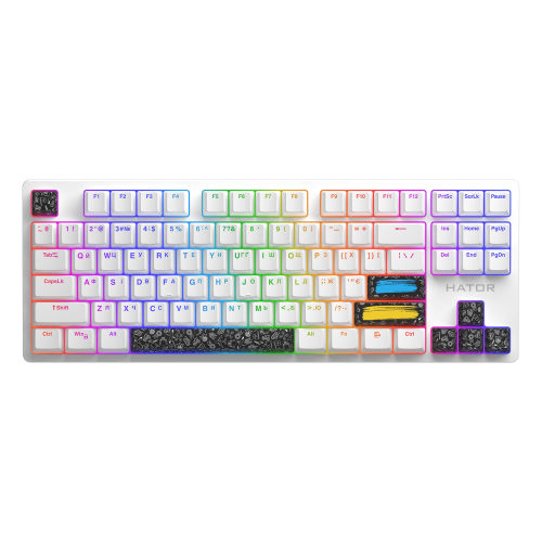 HATOR Authentic Edition black PBT keycaps - ESC/SPACE/ENTER/R.SHIFT/ARROWS (HTS-701) Купити в Україні