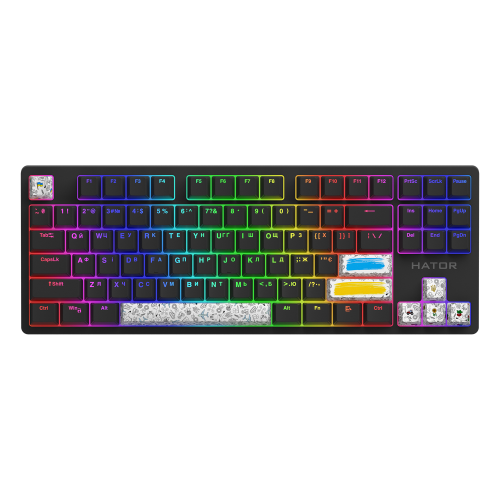 HATOR Authentic Edition white PBT keycaps - ESC/SPACE/ENTER/R.SHIFT/ARROWS (HTS-700) Купити в Україні