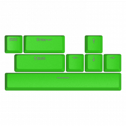HATOR Green Lime PBT keycaps  - ESC/SPACE/ENTER/R.SHIFT/ARROWS (HTS-710)