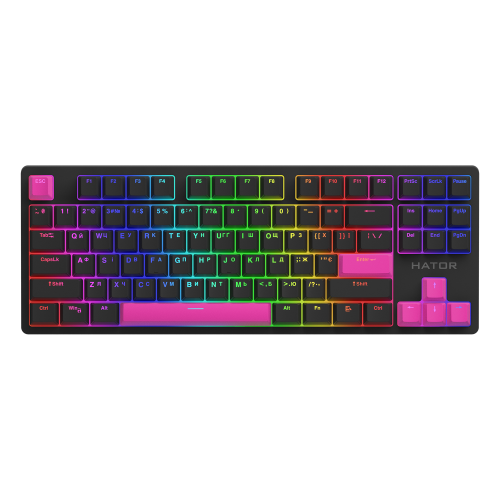 HATOR Knockout Pink PBT keycaps - ESC/SPACE/ENTER/R.SHIFT/ARROWS (HTS-711) Купити в Україні
