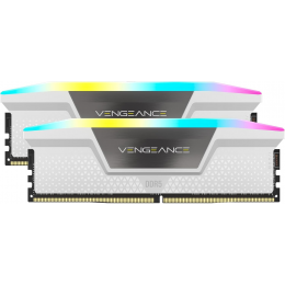 Пам'ять для настільних комп'ютерів Corsair 64 GB (2x32GB) DDR5 6000 MHz Vengeance RGB (CMH64GX5M2B6000C30W)