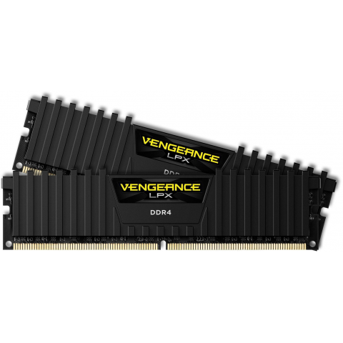Пам'ять для настільних комп'ютерів Corsair 64 GB (4x16GB) DDR4 3200 MHz Vengeance LPX (CMK64GX4M4E3200C16) Купити в Україні
