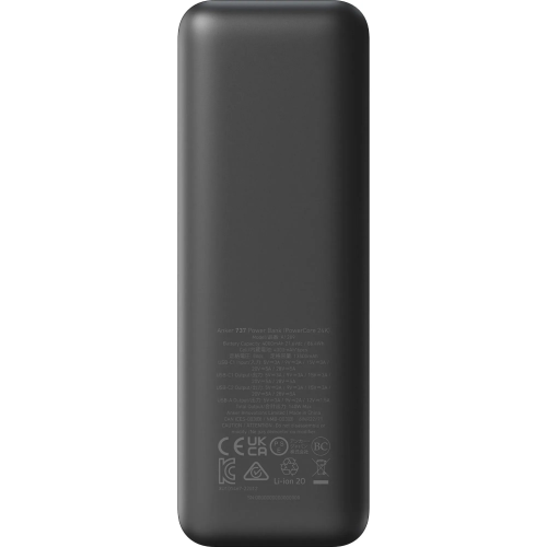 Універсальна батарея Anker 737 Powercore 24000mAh (140W) Black (A1289011) Купити в Україні