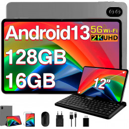 Планшет Meberry M8 12" 16/128 GB Android 13 Gray + комплект аксесуарів