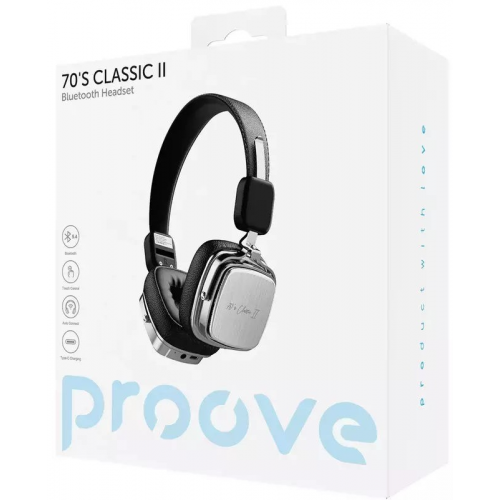 Навушники Bluetooth Proove 70's Classic II Black (HPCL20010001) Купити в Україні