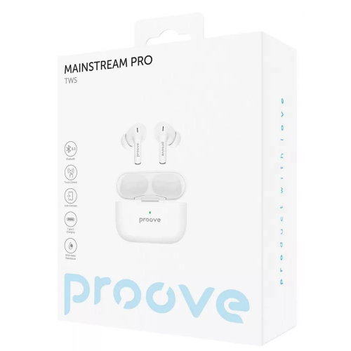 Навушники TWS Proove Mainstream Pro White (TWMPR0010002) Купити в Україні