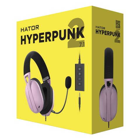 Гарнiтура Hator Hyperpunk 2 Black/Lilac (HTA-849)