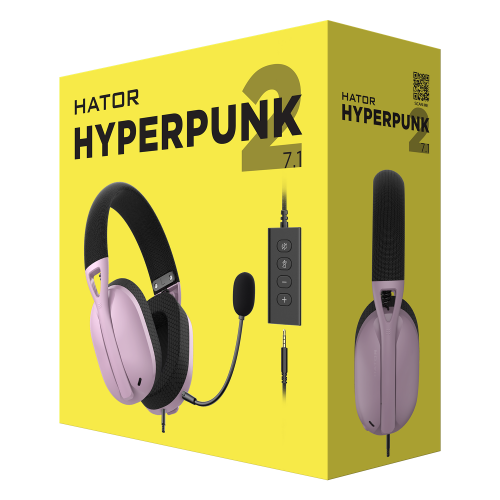 Гарнiтура Hator Hyperpunk 2 Black/Lilac (HTA-849)