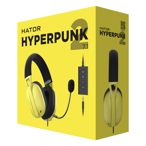 Гарнiтура Hator Hyperpunk 2 Black/Yellow (HTA-847)