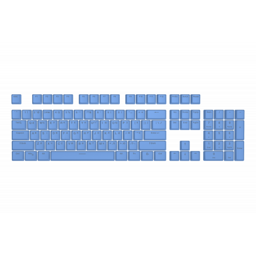 Набір кейкапів HATOR First Ukrainian PBT keycaps UKR/ENG/rU (HTS-138) Blue Купити в Україні