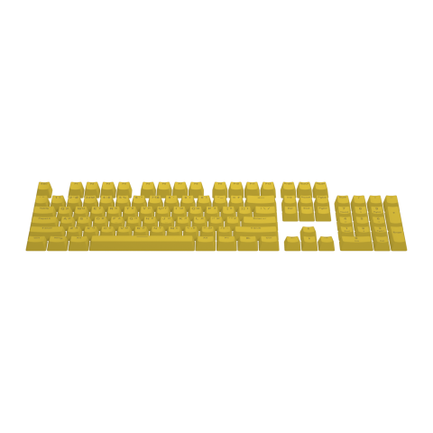 Набір кейкапів HATOR First Ukrainian PBT keycaps UKR/ENG/rU (HTS-139) Yellow Купити в Україні