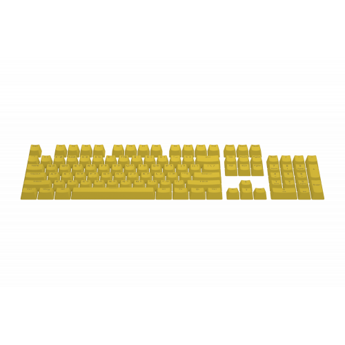 Набір кейкапів HATOR First Ukrainian PBT keycaps UKR/ENG/rU (HTS-139) Yellow Купити в Україні