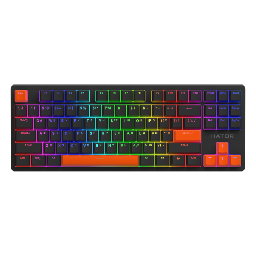 HATOR Orange PBT keycaps - ESC/SPACE/ENTER/R.SHIFT/ARROWS (HTS-712) Купити в Україні
