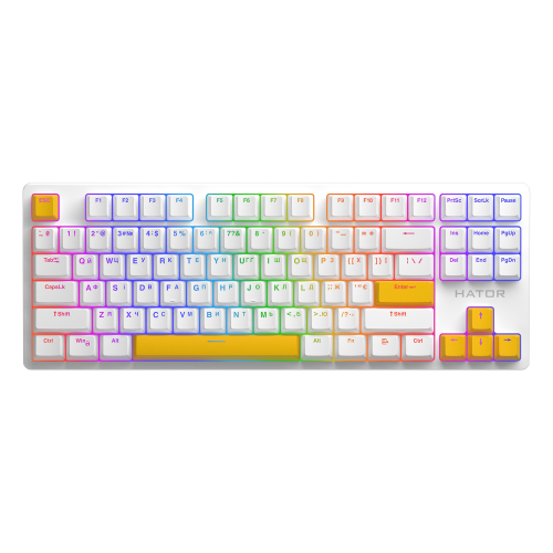 HATOR Sunny Yellow PBT keycaps - ESC/SPACE/ENTER/R.SHIFT/ARROWS (HTS-715) Купити в Україні