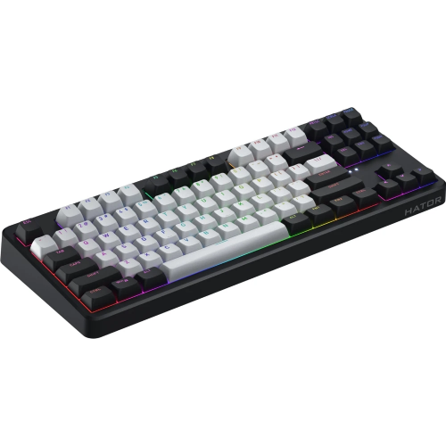 Клавіатура механічна HATOR Rockfall 3 Mecha TKL wireless orange (HTK850EU) black, UK-ISO, QMK/VIA Купити в Україні