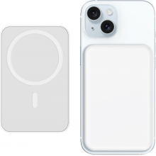Універсальна батарея Liverchy (PH875A) Magnetic 10000mAh White iPhone 16 15 14 13 12 Series and Samsung