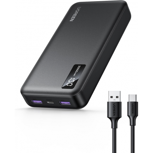 Зовнішній акумулятор (павербанк) UGREEN PB312 20000mAh Black (25683) Купити в Україні
