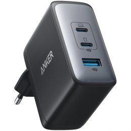 Мережевий зарядний пристрій Anker PowerPort 736 Nano II GaN 100W 2xUSB-C PIQ3.0 Black (A2145G11)