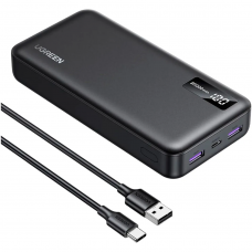 Зовнішній акумулятор (павербанк) UGREEN PB312 20000mAh Black (25683)