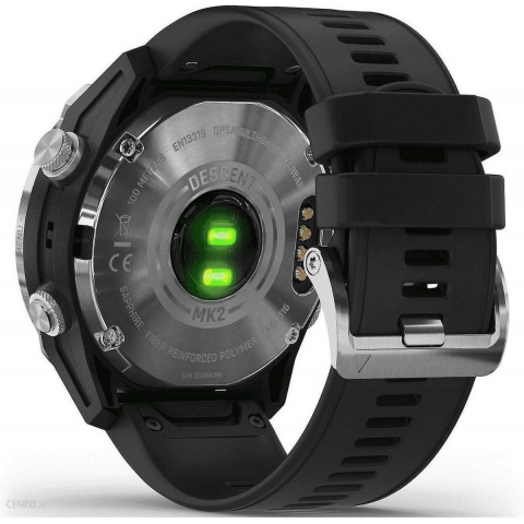 Смарт-годинник Garmin Descent Mk2 Stainless Steel with Black Band (010-02132-00/10) Купити в Україні