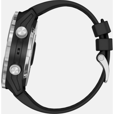 Смарт-годинник Garmin Descent Mk2 Stainless Steel with Black Band (010-02132-00/10) Купити в Україні