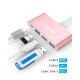 USB-хаб LENTION C13 NA2 Rose Gold 4-in-1 Купити в Україні