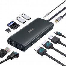 USB-хаб SSK SC211 Type C All-In-One