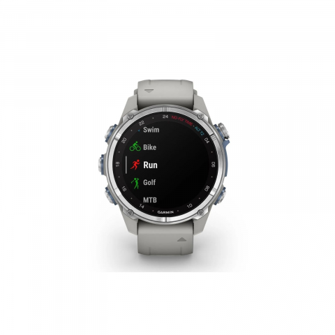 Смарт-годинник Garmin Descent Mk3 43 mm Stainless Steel with Fog Gray Silicone Band (010-02753-04/03) Купити в Україні