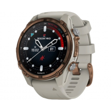 Смарт-годинник Garmin Descen Mk3i – 43 mm Bronze PVD Titanium with French Gray Silicone Band (010-02753-13/14)