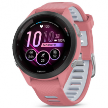 Смарт-годинник Garmin Forerunner 265S Black Bezel w. Light Pink Case and Light Pink/Whitestone S. Band (010-02810-05/15/55)