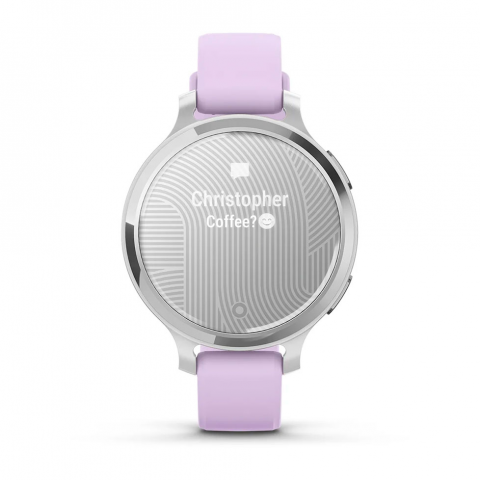 Смарт-годинник Garmin Lily 2 Active Silver with Purple Jasmine Silicone Band (010-02891-01) Купити в Україні