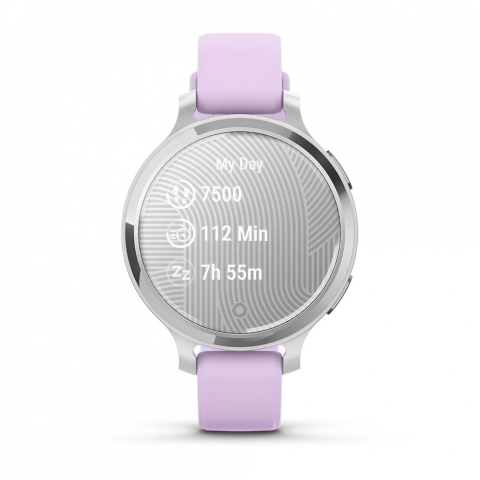 Смарт-годинник Garmin Lily 2 Active Silver with Purple Jasmine Silicone Band (010-02891-01) Купити в Україні