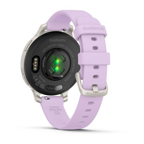 Смарт-годинник Garmin Lily 2 Active Silver with Purple Jasmine Silicone Band (010-02891-01) Купити в Україні