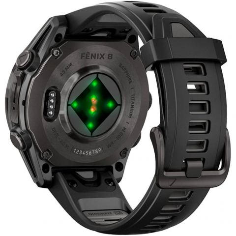 Смарт-годинник Garmin Fenix 8 43mm AMOLED Sapphire Carbon Gray DLC Tit. w. Black/Pebble Gray S. Band (010-02903-20/21/28) Купити в Україні