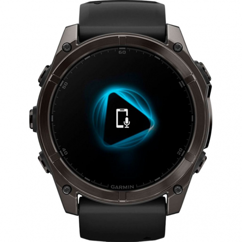 Смарт-годинник Garmin Fenix 8 51mm AMOLED Sapphire Carbon Gray DLC Titanium w. Black/Pebble Gray S. Band (010-02905-20/21/63) Купити в Україні