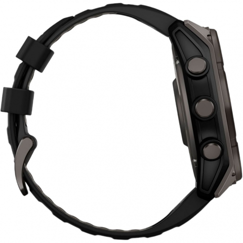 Смарт-годинник Garmin Fenix 8 51mm Solar Sapphire Carbon Gray DLC Titanium w. Black/Pebble Gray S. Band (010-02907-10/11/70) Купити в Україні
