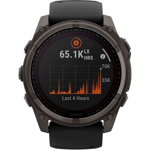 Смарт-годинник Garmin Fenix 8 51mm Solar Sapphire Carbon Gray DLC Titanium w. Black/Pebble Gray S. Band (010-02907-10/11/70) Купити в Україні