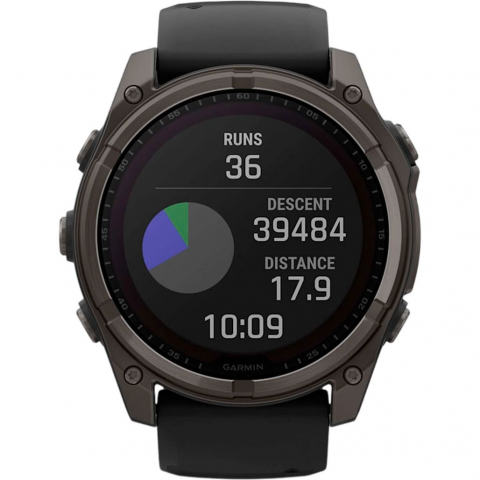 Смарт-годинник Garmin Fenix 8 51mm Solar Sapphire Carbon Gray DLC Titanium w. Black/Pebble Gray S. Band (010-02907-10/11/70) Купити в Україні
