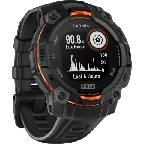 Смарт-годинник Garmin Instinct 3 45mm Solar Black with Black Band (010-02934-00/40) Купити в Україні