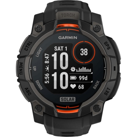 Смарт-годинник Garmin Instinct 3 45mm Solar Black with Black Band (010-02934-00/40) Купити в Україні