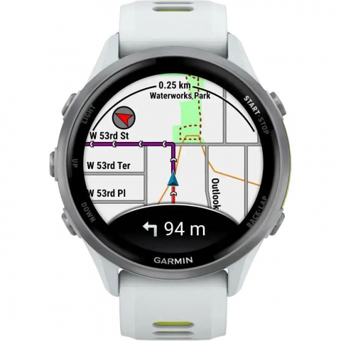 Смарт-годинник Garmin Forerunner 970 Titanium w. Whitestone Case and Whitestone/T. Amp Yellow Band (010-02969-01/11/61) Купити в Україні