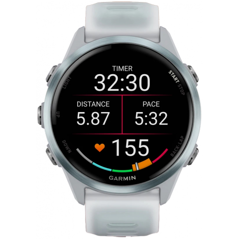 Смарт-годинник Garmin Forerunner 570 42mm Cloud Blue Aluminum w. Translucent Whitestone/Cloud Blue Band (010-02970-01/41) Купити в Україні