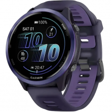 Смарт-годинник Garmin Forerunner 570 47mm Indigo Aluminium w. Translucent Imperial Purple/Indigo Band (010-02971-02/42)